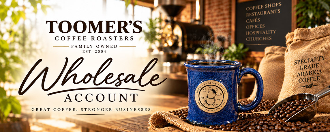 toomers coffee wholesale roasters account setup page
